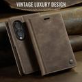 Samsung Galaxy Z Fold8 Ultra Caseme 033 Lommebok-etui med kalvestruktur og RFID-blokkering - Kaffe