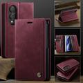 Samsung Galaxy Z Fold8 Ultra Caseme 033 Lommebok-etui med kalvestruktur og RFID-blokkering - rød