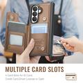 Samsung Galaxy Z Fold8 Ultra Caseme C22-etui med RFID-kortlomme - brun