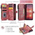 Samsung Galaxy Z Fold8 Ultra Caseme C30 Multifunksjonell Lommebok-deksel - Rød