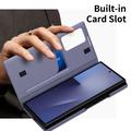 Samsung Galaxy Z TriFold Smart Clear View Flip-etui med kortspor - grå-lilla
