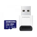 Samsung PRO Plus microSD-kort 256 GB + USB-kortleser (2023) MB-MD256SB/WW - 256 GB