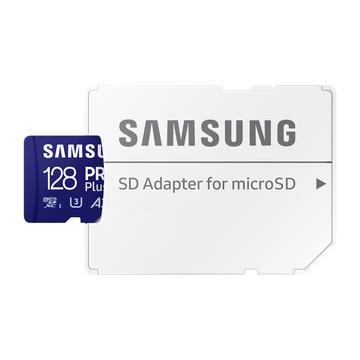 Samsung Pro Plus microSDXC-minnekort med SD-adapter MB-MD128SA/EU - 128 GB