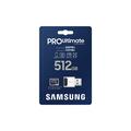 Samsung Pro Ultimate MicroSDXC-minnekort med kortleser MB-MY512SB/WW - 512 GB