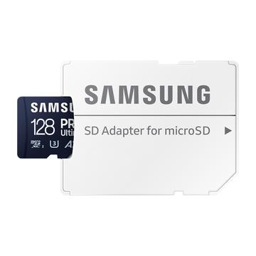 Samsung Pro Ultimate MicroSDXC-minnekort med SD-adapter MB-MY128SA/WW - 128 GB