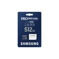 Samsung Pro Ultimate MicroSDXC-minnekort med SD-adapter MB-MY512SA/WW - 512 GB