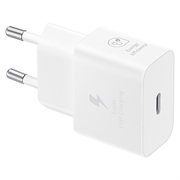 Samsung USB-C Strømadapter med Kabel EP-T2510XWEGEU - 25W - Hvit