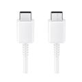 Samsung USB-C / USB-C-kabel EP-DN975BWE - 1m, 5A - Bulk - Hvit
