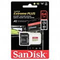 SanDisk Extreme Plus MicroSDXC UHS-I-kort SDSQXBZ-064G-GN6MA