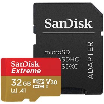 SanDisk Extreme MicroSDHC UHS-I-kort SDSQXAF-032G-GN6MA - 32GB