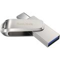 SanDisk Ultra Luxe Dual Drive USB-minnepinne SDDDC4-512G-G46 - 512GB - Sølv