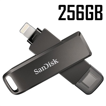 SanDisk iXpand Luxe USB-C/Lightning Minnepenn - 256GB