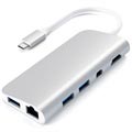 Satechi Aluminum USB-C Multimedie-adapter - Sølv