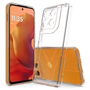 Motorola Moto G17 Power/G17/G15 Ripebestandig Hybrid-deksel - Gjennomsiktig