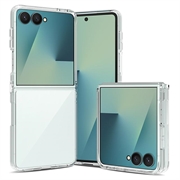 Samsung Galaxy Z Flip8 Ripebestandig Hybrid-deksel - Gjennomsiktig
