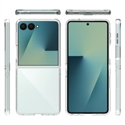 Samsung Galaxy Z Flip8 Ripebestandig Hybrid-deksel - Gjennomsiktig