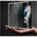 Samsung Galaxy Z Fold4 Ripebestandig Hybrid-deksel - Gjennomsiktig