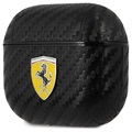 Scuderia Ferrari Carbon AirPods 3 Deksel med Nøkkelring - Svart