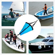 Ankerdrogue for sjøanker/Drivanker - Størrelse S - Blå