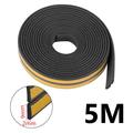 Selvklebende EPDM-tetningslist for dører og vinduer - 5m, 9x2mm