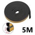 Selvklebende EPDM-tetningslist for dører og vinduer - 5m, 9x6mm