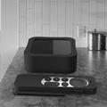 Set-top-box + fjernkontroll Anti-tap beskyttelsesdeksler i silikon for Apple TV 4K 2021 - svart