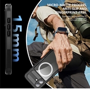 iPhone 17 Shellbox M Series IP68 vanntett deksel - dykkerdeksel med MagSafe-kompatibilitet - Svart