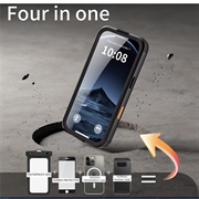 iPhone 17 Pro Shellbox M Series IP68 vanntett deksel - dykkerdeksel med MagSafe-kompatibilitet - Svart