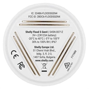 Shelly Flood S Gen4 smart flomsensor - Hjemmevergen - hvit