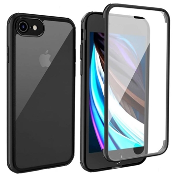 iPhone 7/8/SE (2020)/SE (2022) Shine&Protect 360 Hybrid-deksel - Svart / Klar