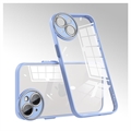 iPhone 13 Støtdempende Hybrid-deksel med Kamerabeskytter - Baby Blå