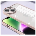 iPhone 13 Støtdempende Hybrid-deksel med Kamerabeskytter - Lyserosa