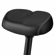 Støtabsorberende, noseløs sykkelsadel - svart