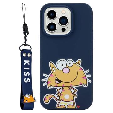 Kiss-serien iPhone 14 Pro TPU-deksel med Stropp