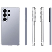 Samsung Galaxy S26 Ultra støtsikkert silikon-deksel - Gjennomsiktig