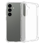 Samsung Galaxy S24 Støtsikkert TPU-deksel - Gjennomsiktig