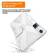 Lenovo Legion Y700 (Gen 5) Støtsikkert TPU-deksel med kickstand - Hvit