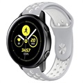 Samsung Galaxy Watch Active Silikonreim - Hvit / Grå