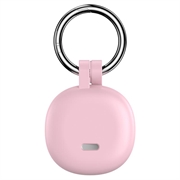Samsung Galaxy SmartTag3 Silikondeksel med Nøkkelring - Rosa