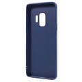 Samsung Galaxy S9 Fleksibelt Matt Silikondeksel - Mørkeblå