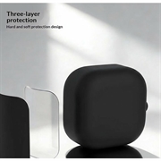 Samsung Galaxy Buds 4/Buds 4 Pro Silikondeksel med Karabinkroken