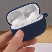 Xiaomi Redmi Buds 8 Pro Silikondeksel med Karabinkroken - Mørkeblå