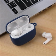 Xiaomi Redmi Buds 8 Pro Silikondeksel med Karabinkroken - Mørkeblå