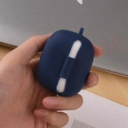 Xiaomi Redmi Buds 8 Pro Silikondeksel med Karabinkroken - Mørkeblå