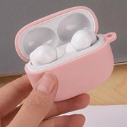 Xiaomi Redmi Buds 8 Pro Silikondeksel med Karabinkroken - Rosa