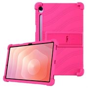 Samsung Galaxy Tab S11 Silikonetui med kickstand - Varm Rosa