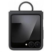 Samsung Galaxy Z Flip7 FE Silikondeksel med Ring EF-PF741TBEGWW - Svart