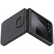 Samsung Galaxy Z Flip7 FE Silikondeksel med Ring EF-PF741TBEGWW - Svart
