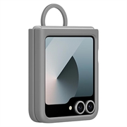 Samsung Galaxy Z Flip6 Silikondeksel med Ring EF-PF741TJEGWW - Grå