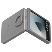 Samsung Galaxy Z Flip6 Silikondeksel med Ring EF-PF741TJEGWW - Grå